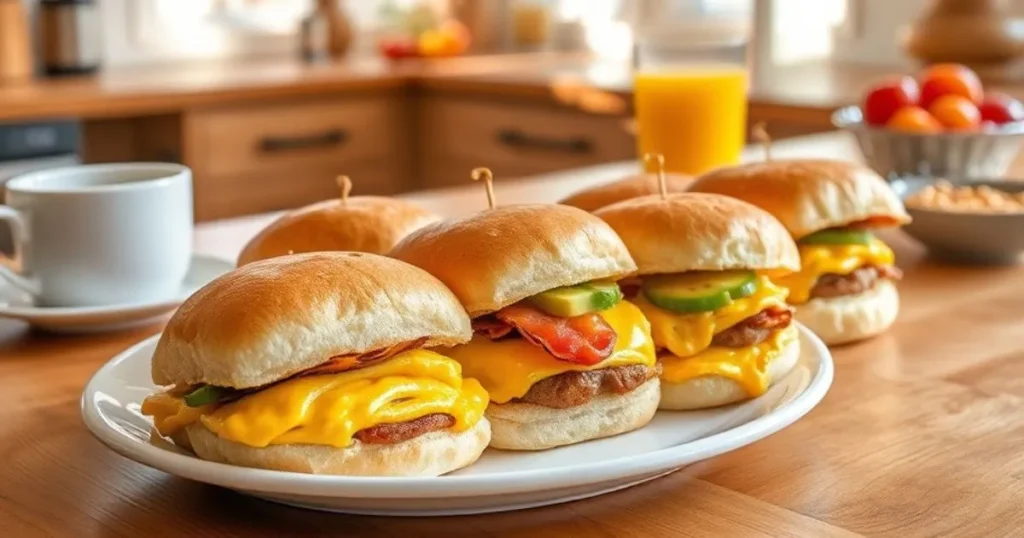 Breakfast sliders