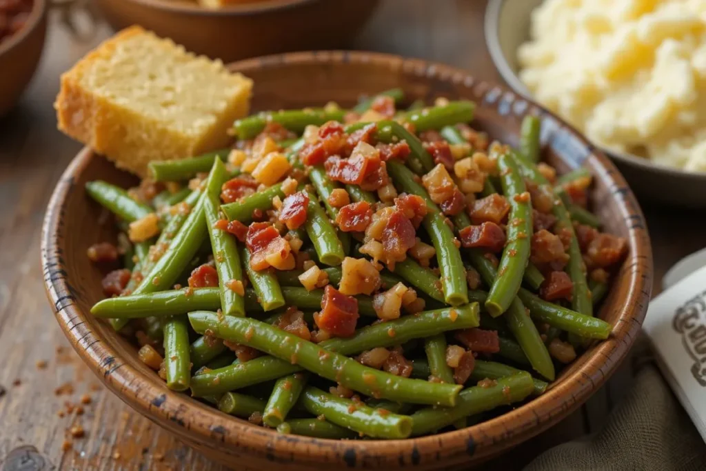 Can Green Beans Recipe with Bacon