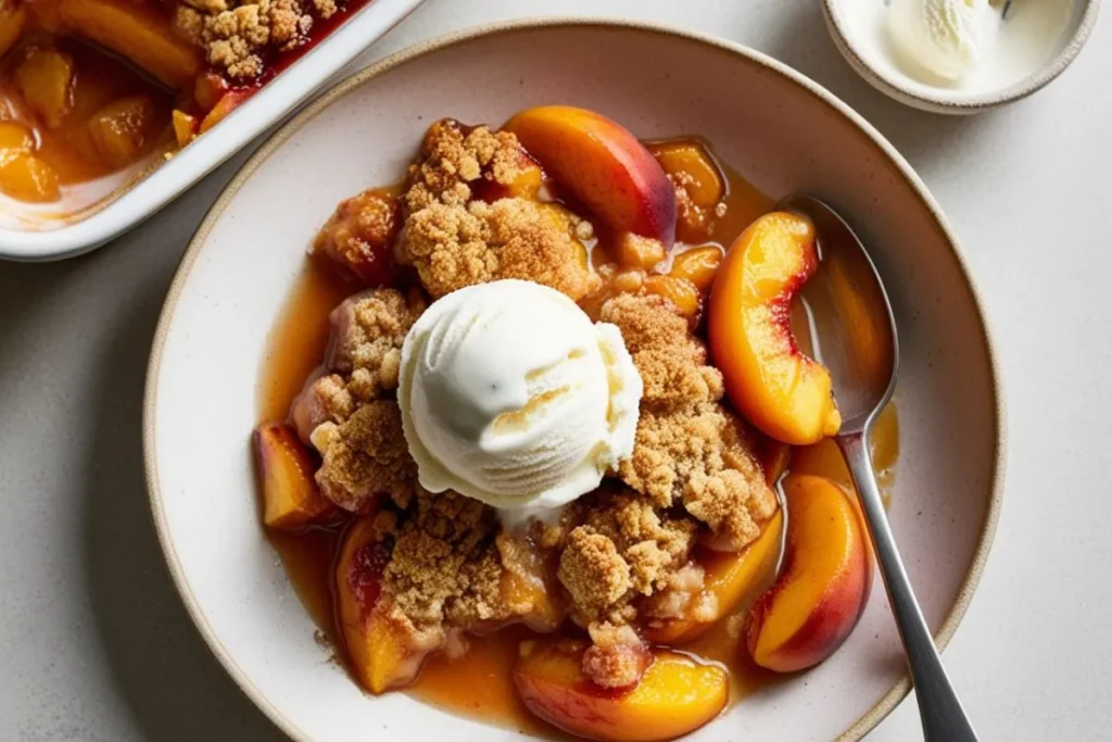 Peach Crumble