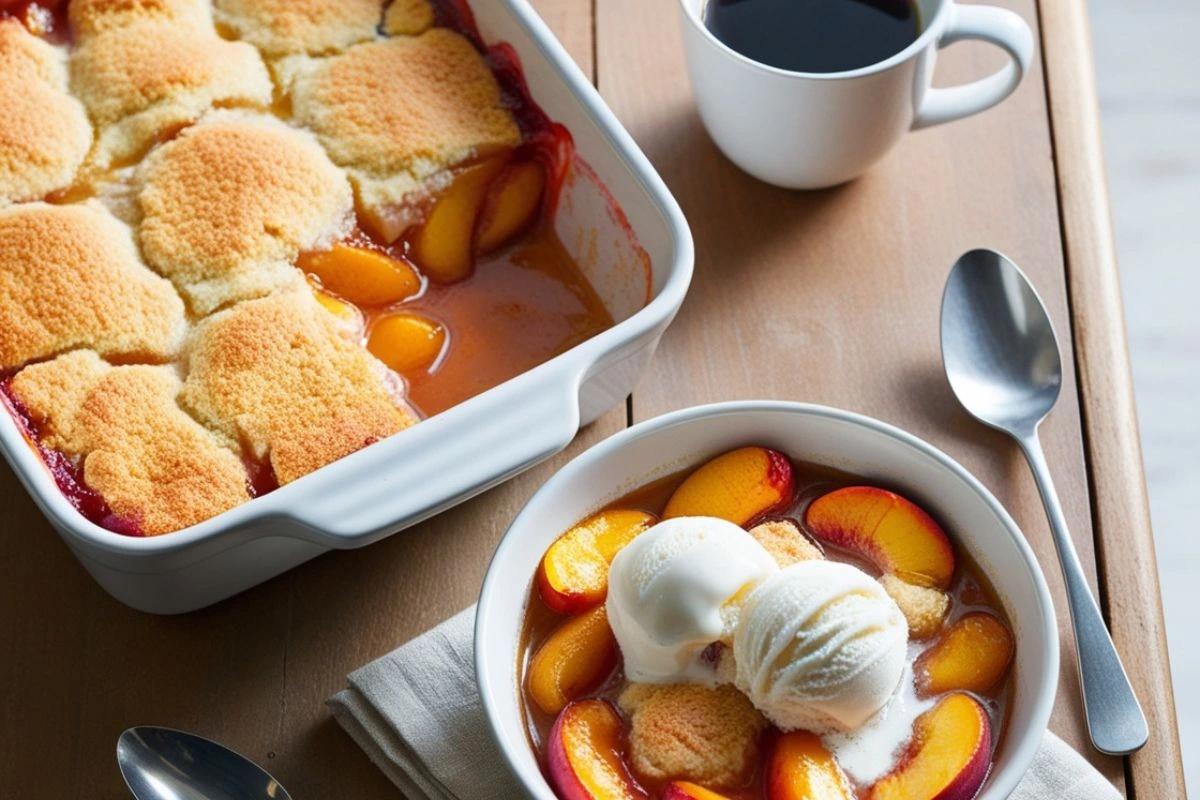 Peach Cobbler Recipe with Cake Mix