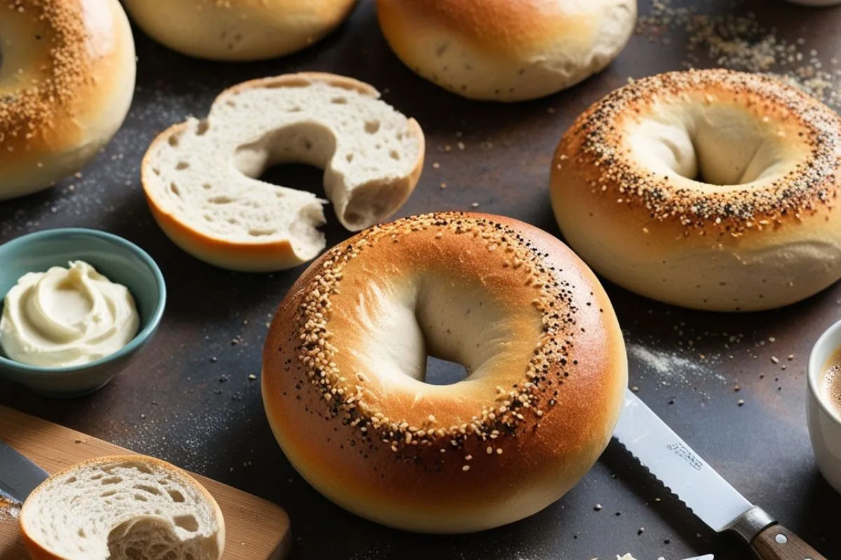 sourdough bagels