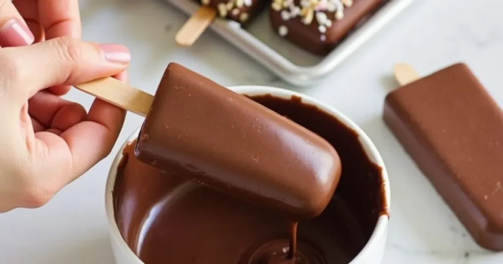 homemade Eskimo Pie popsicles