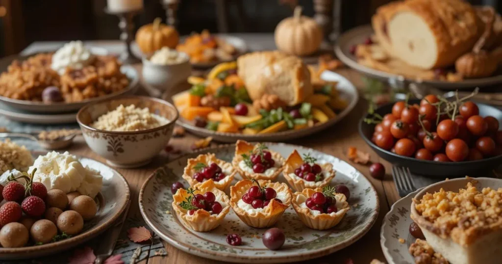 cranberry recipes for thanksgiving cups phyllo dough goat cheese
